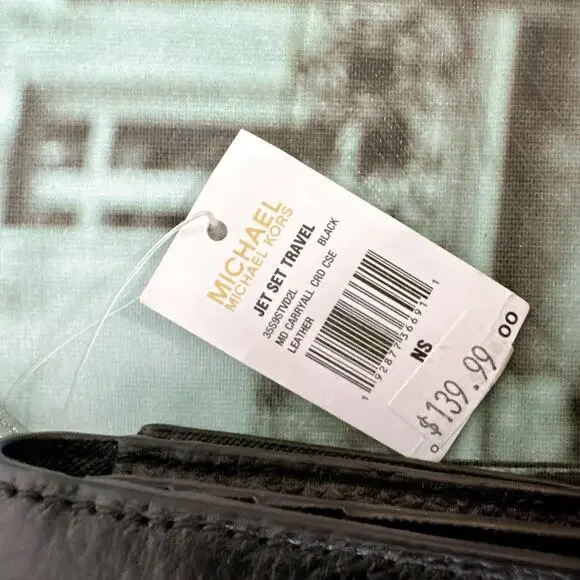 Michael Kors 35S9STVD2L Jet Set Medium Leather Card Case Wallet: - Picture 8 of 8